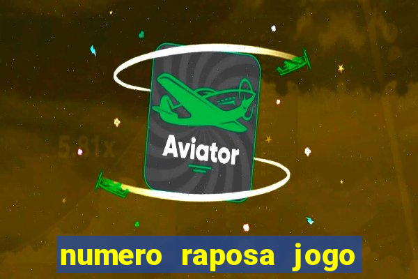 numero raposa jogo do bicho